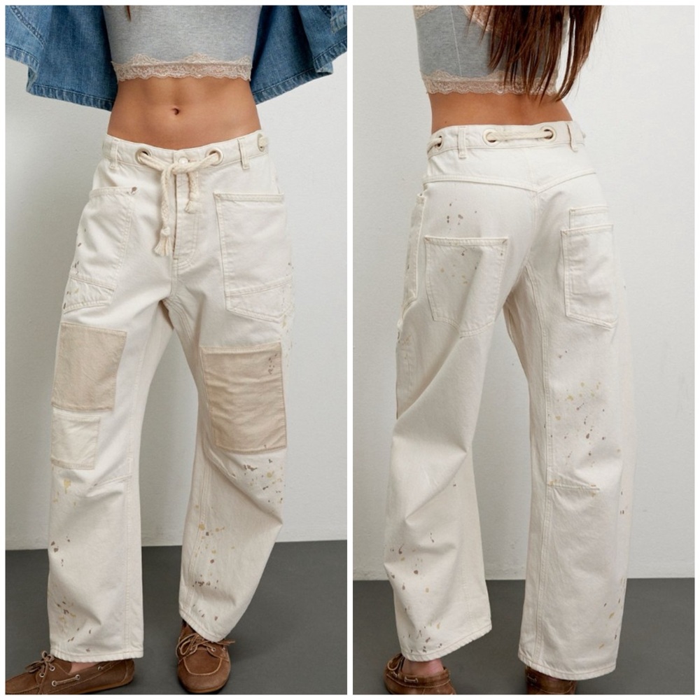 Free People White Moxie Jeans